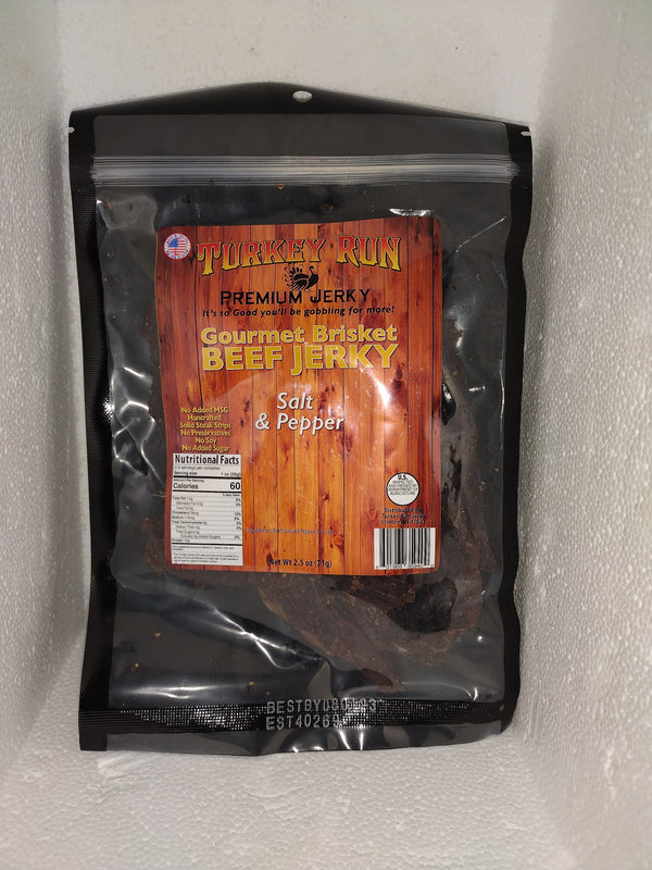 Salt and Peppered Brisket Beff Jerky Flavor