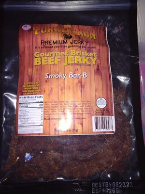 Brisket Beef Jerky Smokey BBQ flavored.